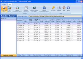 Code Line Counter Pro - C# Version screenshot