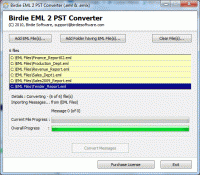 Move EMLX to PST screenshot