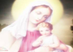 Mother Mary with Baby Jesus on Xmas screenshot