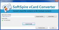 VCF to Outlook Converter screenshot