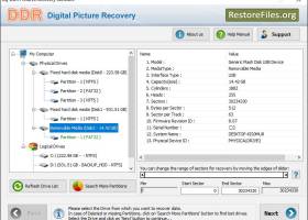 Software Photos Restore screenshot