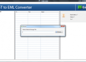 GainTools OST to EML Converter screenshot