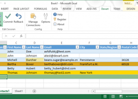 Devart Excel Add-in Database Pack screenshot