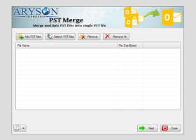 Aryson PST Merge screenshot