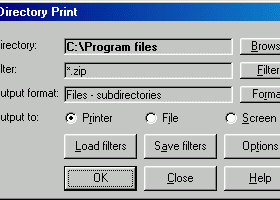 DirPrint screenshot