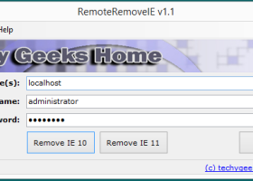 RemoteRemoveIE screenshot