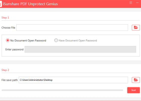 iSunshare PDF Unprotect Genius screenshot