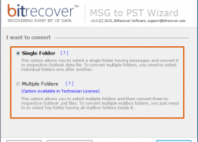 Convert .msg Files into .pst screenshot