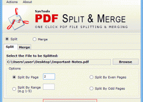 PDF Split and Merge Software screenshot