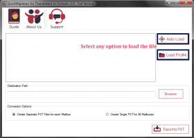 QuickMigrations Thunderbird to Outlook screenshot