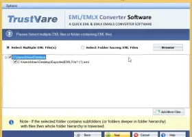 TrustVare EML to HTML Converter screenshot