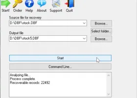 DBF Recovery screenshot