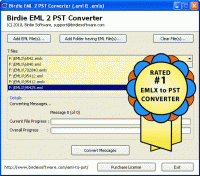 EMLX to PST Converter screenshot