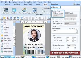 Business ID Cards Maker Software screenshot