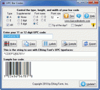 UPC Bar Codes screenshot