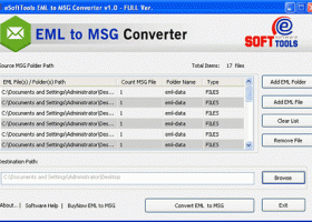 EML to MSG Converter Tool screenshot