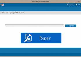 Remo Repair PowerPoint screenshot