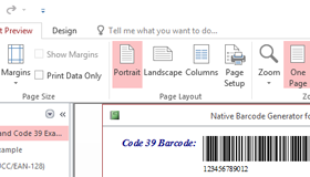 Access Code 39 Barcode Generator screenshot