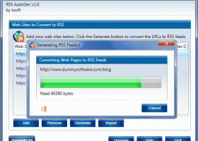 RSS AutoGen screenshot