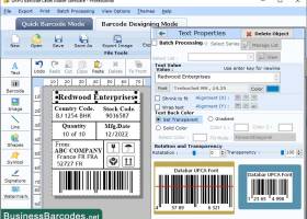 Tracking Databar UPCA Barcode Software screenshot