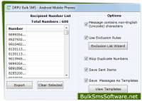 SMS Software for Android screenshot