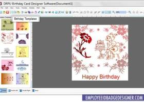 Birthday Card Designer Program screenshot