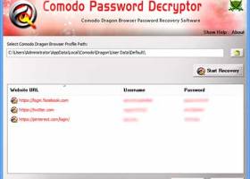 Comodo Password Decryptor screenshot