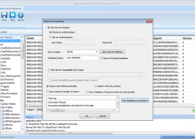 SharePoint Database Recovery Tool screenshot