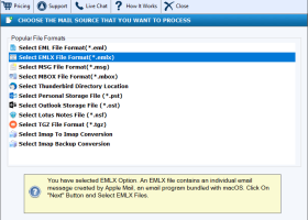 FixVare EMLX to EML Converter screenshot