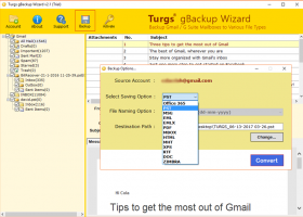 Gmail Backup to EMLX screenshot