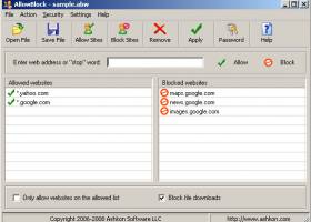 AllowBlock screenshot