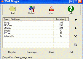 WMA Merger screenshot