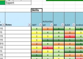 Skills DB Pro Free Skills Matrix Spreads screenshot