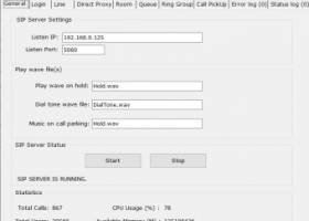 VaxVoIP SIP Server SDK screenshot