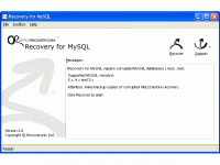 Recovery for MySQL screenshot