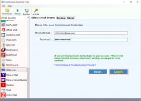 Mail2World Mail Backup Software screenshot