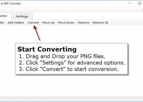 PNG to PDF Converter screenshot