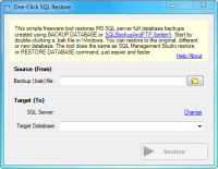 One-Click SQL Restore screenshot