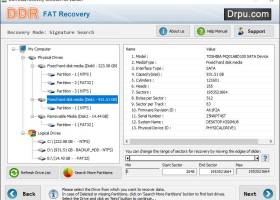 Windows FAT Data Salvage Software screenshot