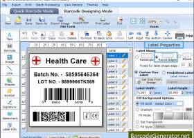 Barcode Generator Software Healthcare screenshot