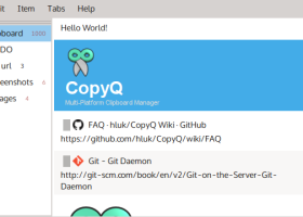 CopyQ screenshot