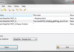 Portable WipeFile screenshot