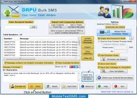 Android Mobile Text SMS Software screenshot
