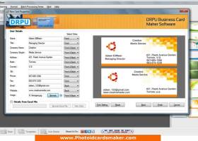 Business Card Maker Software screenshot