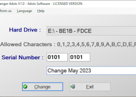 Volume Serial Number Changer 4dots screenshot