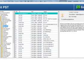 GainTools Split PST screenshot