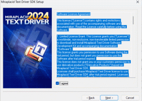 Miraplacid Text Driver SDK screenshot