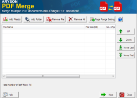 Aryson PDF Merge screenshot