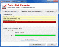 Convert Zimbra to PST screenshot