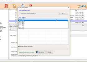 Inspire NSF To PST Converter Software screenshot